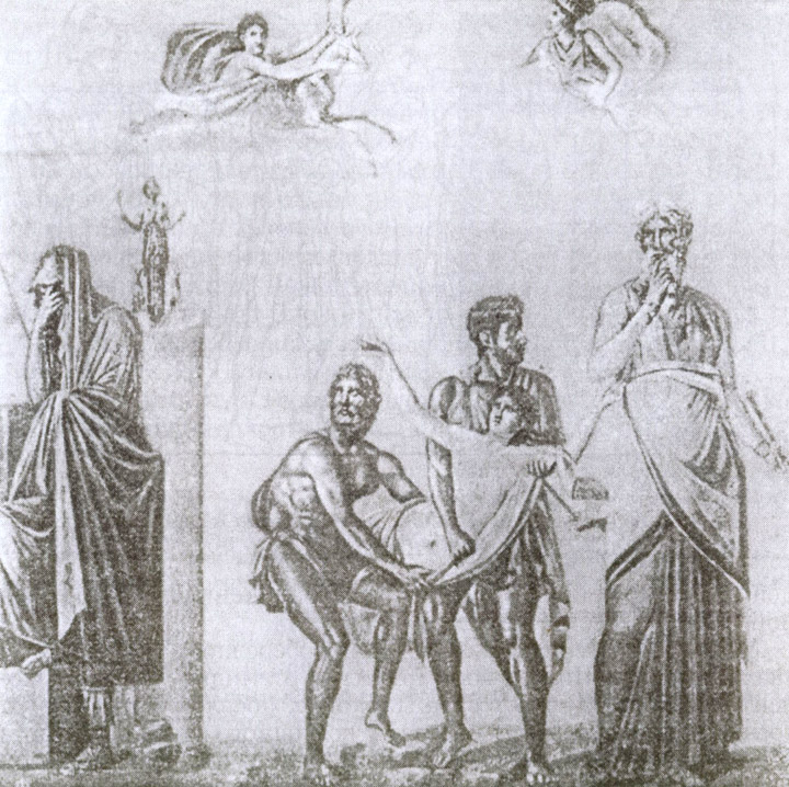 Ифигению несут к жертвенному алтарю (настенная живопись из Помпей)